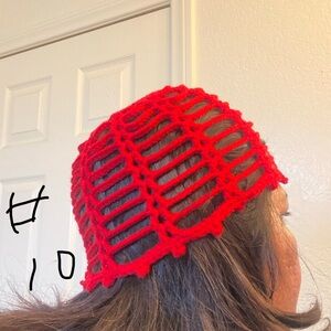 Elegant Blue Open Weave Women's Hat